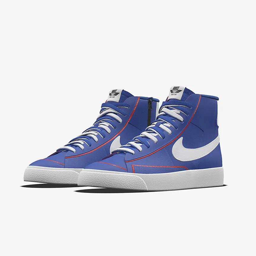 Giày Nike Blazer Mid '77 Unlocked By You Nam Xanh Dương